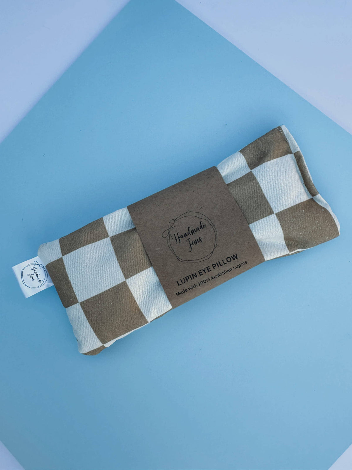 Beige Check Lupin Eye Pillow