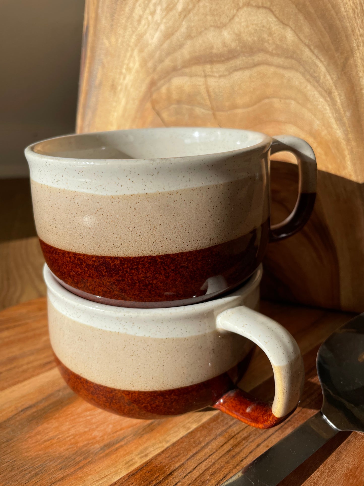 Pre loved pair of soup bowl set